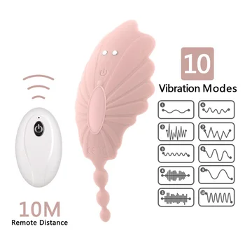 Nešiojami Panty Vibratorius Nematomas Vibracija Kelnaitės Nuotolinio Valdymo Makšties Klitorio Stimuliacijos Sekso Žaislai Moterims, Masturbator 18