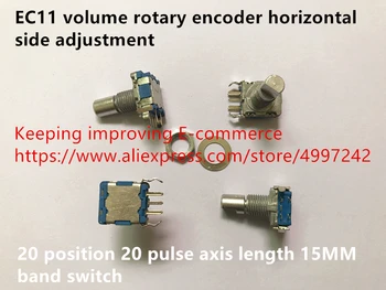 Originalus naujas 100% EB11 tūris rotary encoder horizontalus pusėje padarinių 20 pozicija 20 impulso ašies ilgis 15MM juostos jungiklis
