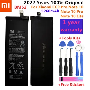 Originalus Nauji Aukštos Kokybės BM52 5260mAh Baterija Xiaomi Mi-10 Pastaba Lite / Mi 10 Pastaba Pro / CC9pro CC9 Pro Baterija +Nemokamas Įrankiai