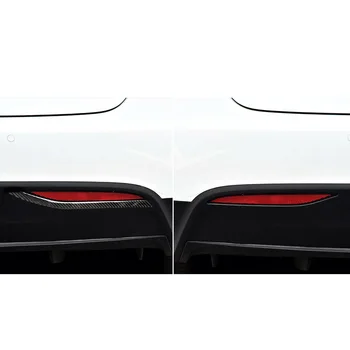 Pakeisti Tesla Model x 2vnt nustatyti Automobilio Galinis Rūko Žibintas Padengti Apdailos Juostelės Anglies Pluošto Dekoras