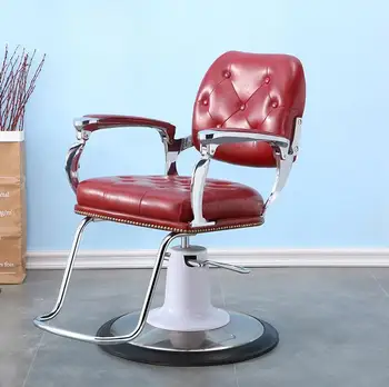 Plaukų salonas specialių kėlimo net raudona kirpykla, kirpyklos kėdė paprasta