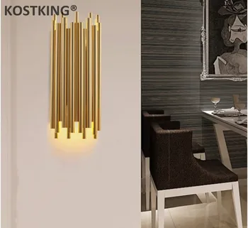 Post-modernios minimalistinės kūrybos sienų apšvietimo asmenybės restoranas, baras vamzdis eilėje naktiniai kambarį miegamojo sienos lempa