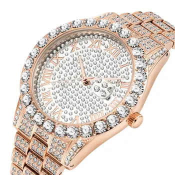 Prabanga Hip-Hop Šalta Out Žiūrėti Auksu Black Diamond Žiūrėti Viršų Prekės Vyrams Kvarcinis Laikrodis Relogio Masculino Vyrų Laikrodžiai Reloj