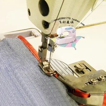 Pramoninės siuvimo mašinos, priedai vamzdžių overlock mašina padėti siuvimo mašina oda traukti per