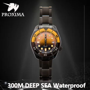 Proxima SBDX001 Vyrų Automatinis laikrodis NH35A Vyrų Mechaninė Wristwaches Safyro Stiklas 300M Nardymo BGW9 Šviesos Laikrodžiai reloj