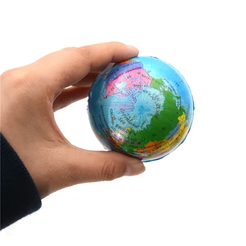 Putų Kamuolys Susispausti Antistress Žaislų Planetoje Kamuolys Squishies Lėtai Didėjančio Pasaulio Žemėlapis