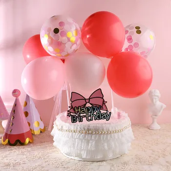 Pyragas apdaila vestuvių tortą priedai balionas pyragas apdaila plug-in balionėlis knygą vaikams gimtadienio kūdikių