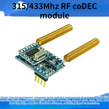 Radijo Dažnių Kodekas Modulis 315 433Mhz Bevielis Nuotolinio Valdymo Jungiklis Kontrolės Serijos ryšys (RF34T)