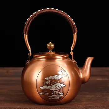 Rankų darbo variniai puodai virimo gryno vario arbatinukas retro sveikatos Kung Fu verdantis arbatinukas nepadengtas kilmės