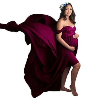 Seksualus Motinystės Suknelės už Nuotrauką Šaudyti Šifono Nėštumo Suknelė Fotografijos Prop Maxi Suknelė Suknelės Nėščioms Moterims, Drabužiai
