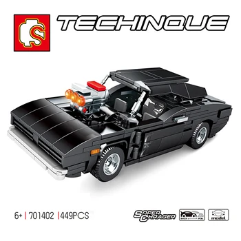 Sembo 701402 High-Tech Super Lenktynių Atsitraukti Automobilio Modelį LepinBlock Statybinės Plytos Švietimo Žaislai, Gimtadienio Dovanos Vaiku