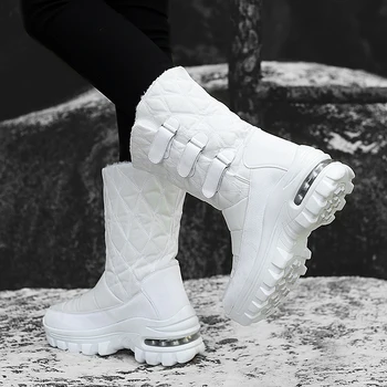 Sniego Batai Moterų 2020 M. Žiemos batai Didelis pliušinis Šiltas batai Plius dydis-35 didelių 42 lengva dėvėti mergina balta zip batai moteriška karšto batai