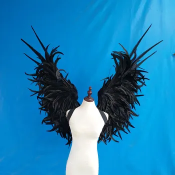 Suaugusiųjų didelio dydžio, juoda Plunksna angelas Sparnų Foto Prop Etape Parodyti angelo sparnu Helovinas Kostiumas Vestuves Prekes