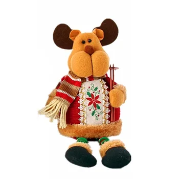 Super Mielas Kalėdų Pliušinis Žaislas Sėdi Kalėdų Senelis, Senis Besmegenis, Šiaurės Elnių Kalėdų Eglutės Kabo Dekoro Namų Patalpų Lentelė