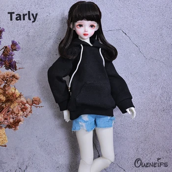 Tarly BJD Doll 1/4 Atsitiktinis mergina hoodie su Martens ir maži balti batai Aukštos Kokybės Žaislų Dervos Dovana Lėlės