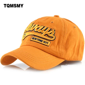 TQMSMY 100% medvilnė, siuvinėjimo Raštą vyrų beisbolo kepuraitę moterų atsitiktinis snapback skrybėlę vyrų Derliaus Žodis Visada casquette TMBS72