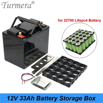 Turmera 12V 33A Baterijos Laikymo Dėžutė su 4X5 32700 Lifepo4 Baterijos Laikiklis 4S 100A Balansas BMS Nikelio UPS arba Solor Sistemą Naudoti