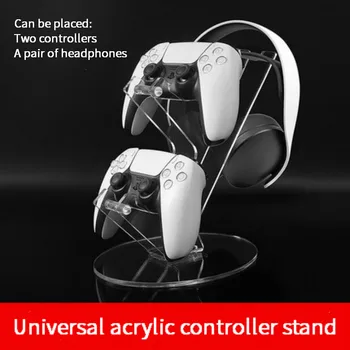Universalus Dual Controller Stovėti Rankų Turėtojas Akrilo Stalinis Stovas PS5/PS4/Xbox/Jungiklis Valdytojas, Savininkas