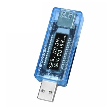 USB Įtampos Testeris & Srovės Testeris Voltmeter Talpa Srovės Matuoklis Nešiojamų R7UA