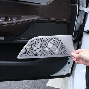 Už 16-20 BMW 7 serijos durų ragų ju tweeter net prietaisų skydelio oro išleidimo grynieji padengti apdailos automobilių interjero priedai