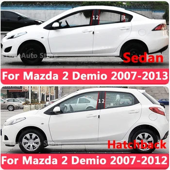Už Mazda 2 Demio 2007-2013 M. Automobilio Langą Centrinės Kolonėlės B C Ramstis Apima Liejimo PC Lipdukas Šildomi Langų rėmų Priedai