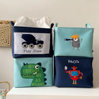 Vaikų žaislų saugojimo krepšys Knygų ir drabužių rūšiavimo krepšelį Užkandis saugojimo krepšys