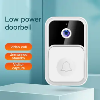 Vaizdo Doorbell WiFi Lauko Durys bell Vandeniui IP65 Baterija Domofonas naktinio matymo Smart Home Belaidį durų skambutį Telefono Kamera