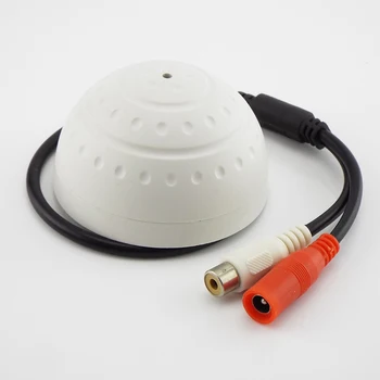 VAIZDO Mikrofonas Golfo Formos garso Nuskaitymo Įrenginys Didelio Jautrumo DC 12V Stebėsenos garso klausymosi įrenginį namo vaizdo kameros L19