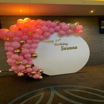 Vestuvių dekoravimas apvalus rėmo metalo fone stovi vestuvių arch gimtadienio baby shower dekoro yudao439