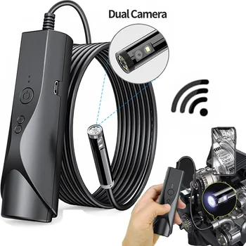Wifi, Dual Lens Borescope 3.9 mm 5.5 mm 8mm Endoskopą Kamera HD 1080P Lankstus Tikrinimo Kamera, skirta 