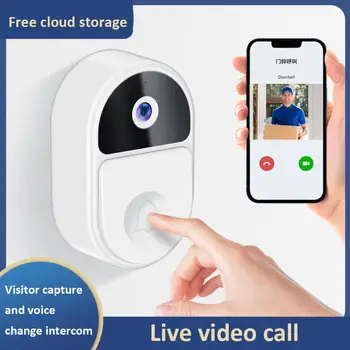 WIFI Mažo galingumo Vaizdo Doorbell Belaidžio Protingo Namo Durų Bell Kamera, Balso Pakeisti Vaizdo Domofonas HD Saugumo Lauko Durys Fotoaparatas