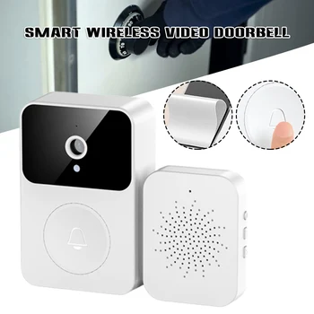 X9 Belaidžius Nuotolinio Vaizdo Doorbell, 2-Way Audio Lankytojų Momentinė Naktinio Matymo Įkrovimo Balso Keičiasi Garso PR Pardavimas