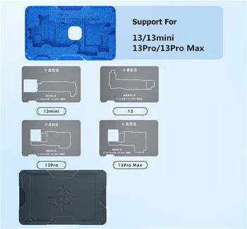 XINZHIZAO 14 1 Vidurinis Sluoksnis Alavo Sodinimo Platforma X/XS MAX 11 12 13 Pro Max Plokštės Remontas Magnetinis pagrindas Su Plieno Tinkleliu