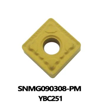 YBC251 SNMG090308-PM YBD152 10vnt/Aikštelė, Nemokamas Pristatymas ZCC CNC Karbido Įdėklai, tekinimo įrankiai SNMG už plienas kalusis ketus
