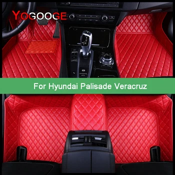 YOGOOGE Automobilio Grindų Kilimėliai Hyundai Palisadas Veracruz Koja Coche Reikmenys, Auto Kilimai